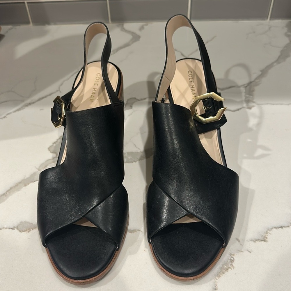 Cole Haan black leather shoes